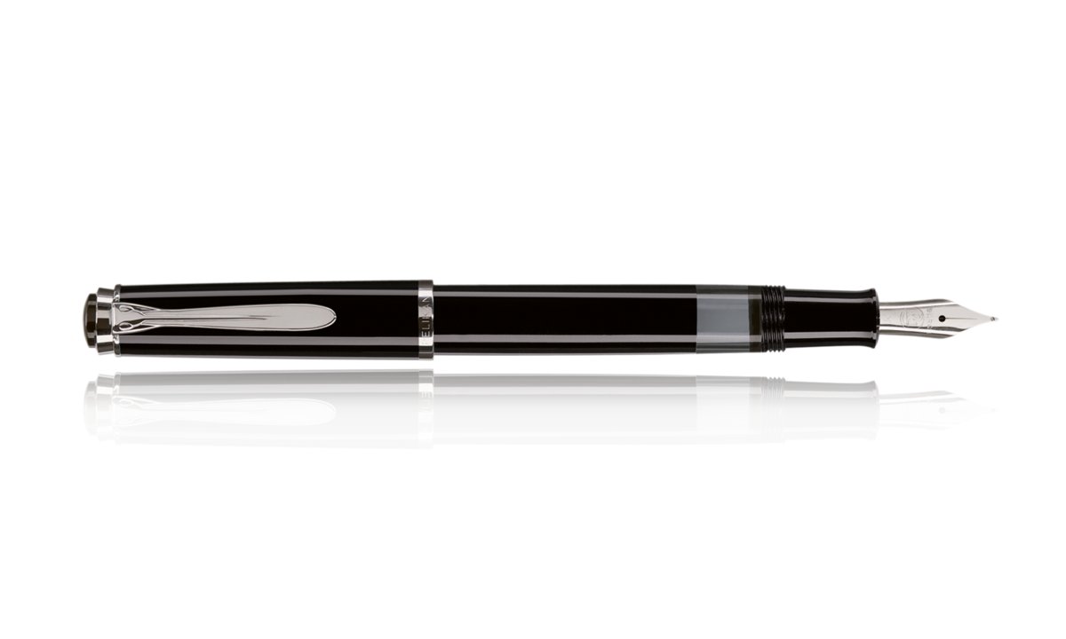Pióro Wieczne Pelikan Classic M205 Czarno-Srebrne F