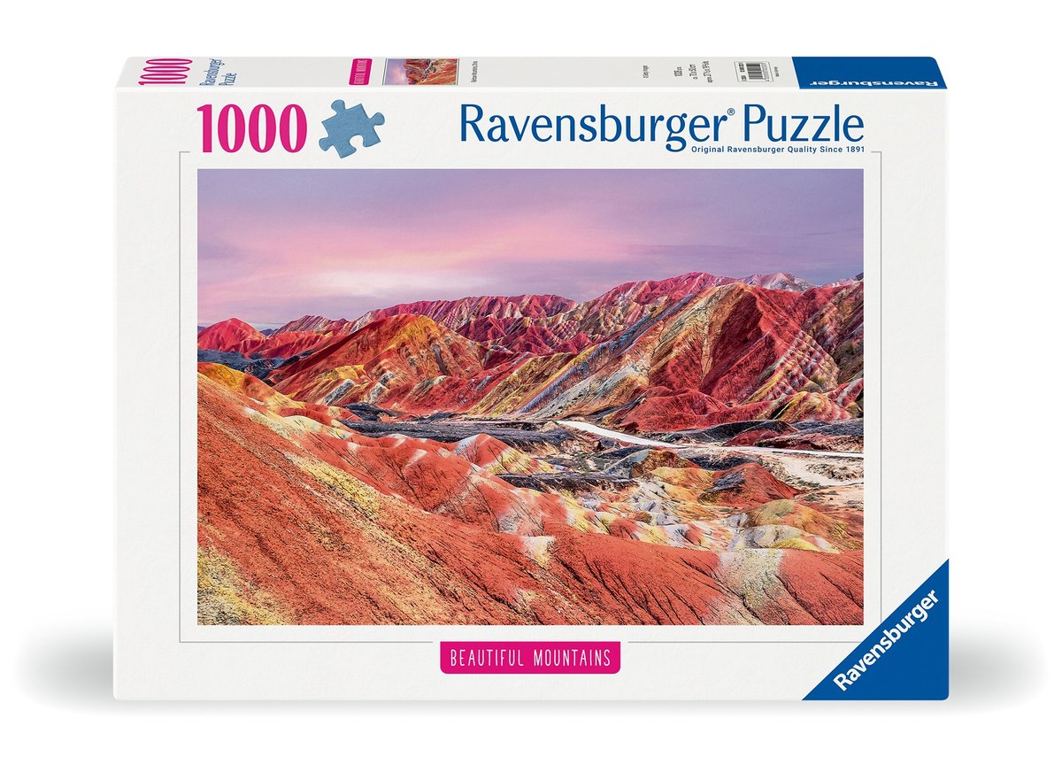 Puzzle 2D, Góry Tęczowe, 1000 elementów