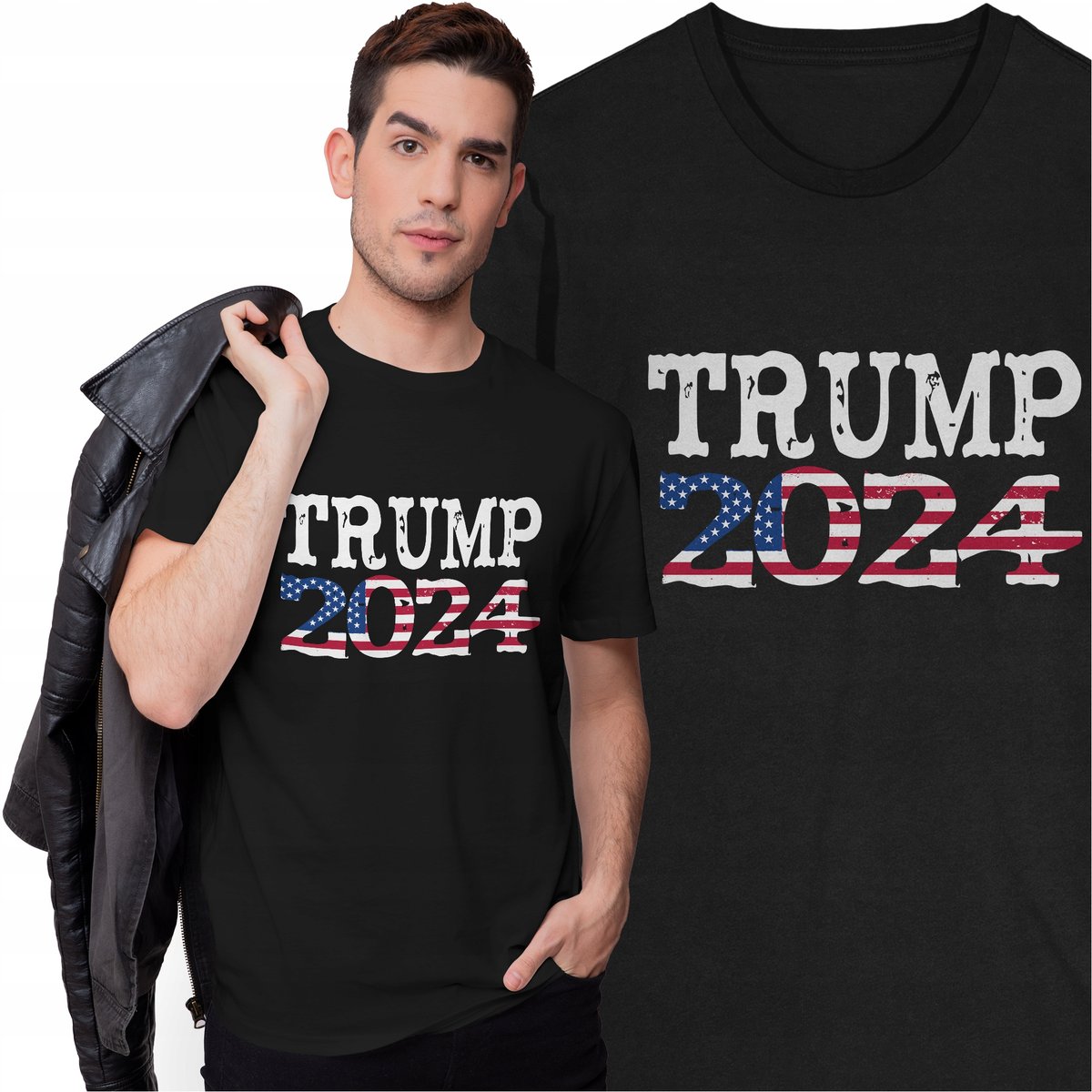 Koszulka Trump 2024 Donald Trump Wybory Prezydenckie USA Stany Zjednoczone