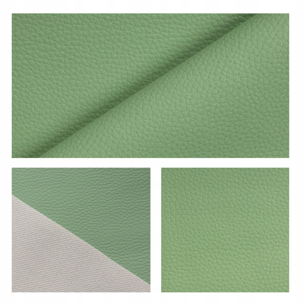 Eco Skóra Sztuczna Skóra Skaj Derma Tkanina Tapicerska Jasno Zielony 0,5Mb