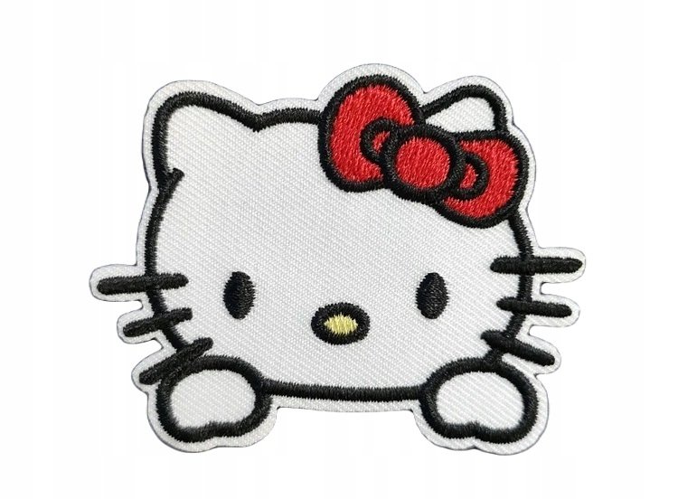 Naszywka Haftowana, Łatka - Piękny Kotek, Kociak - Hello Kitty