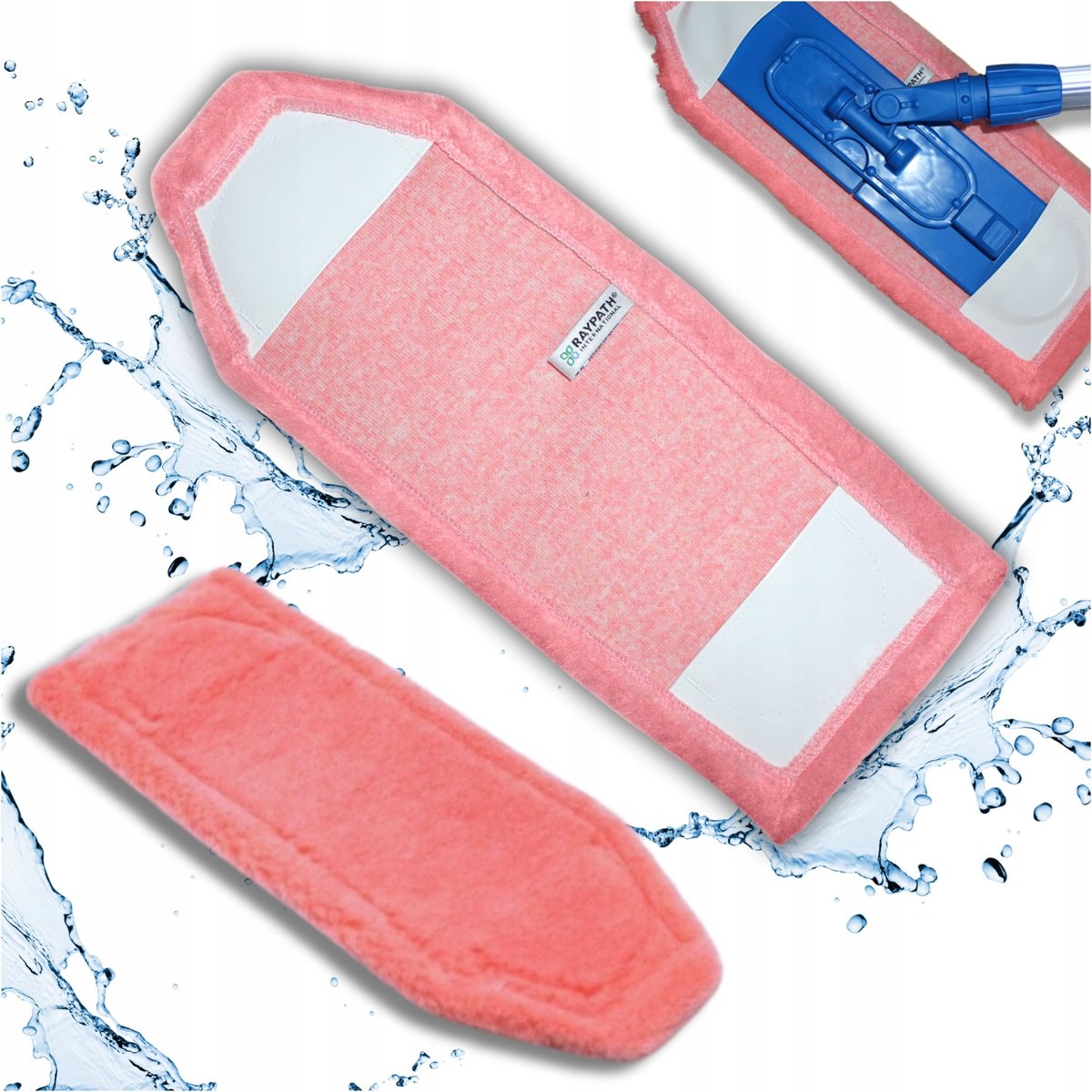 Raypath poduszka Podłogowa RÓŻOWA wkład do MOPA STOPA do kurzu na Sucho