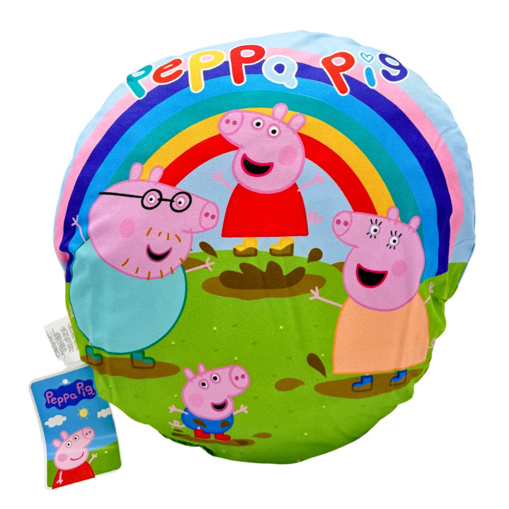 Poduszka ŚWINKA PEPPA radosna rodzinka ORYGINAŁ HASBRO Peppa Pig 35 cm