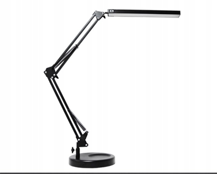 Lampka biurkowa LED Ram 2 LA-001B 12 W 75,6 cm czarna