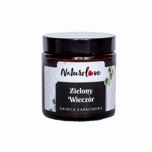 Świeca Sojowa Zielony wieczór 120ml NATUROLOVE