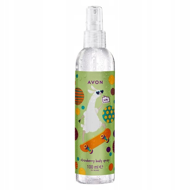 Avon, Mgiełka do ciała dla dzieci LAMA truskawka, 100ml