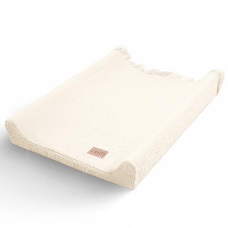 Muślinowy pokrowiec na przewijak Cotton Color - Wanilia, Albero Mio