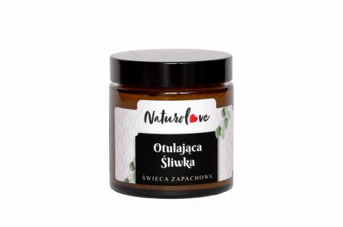 Świeca Sojowa Zapachowa Otulająca Śliwka 120ml NATUROLOVE