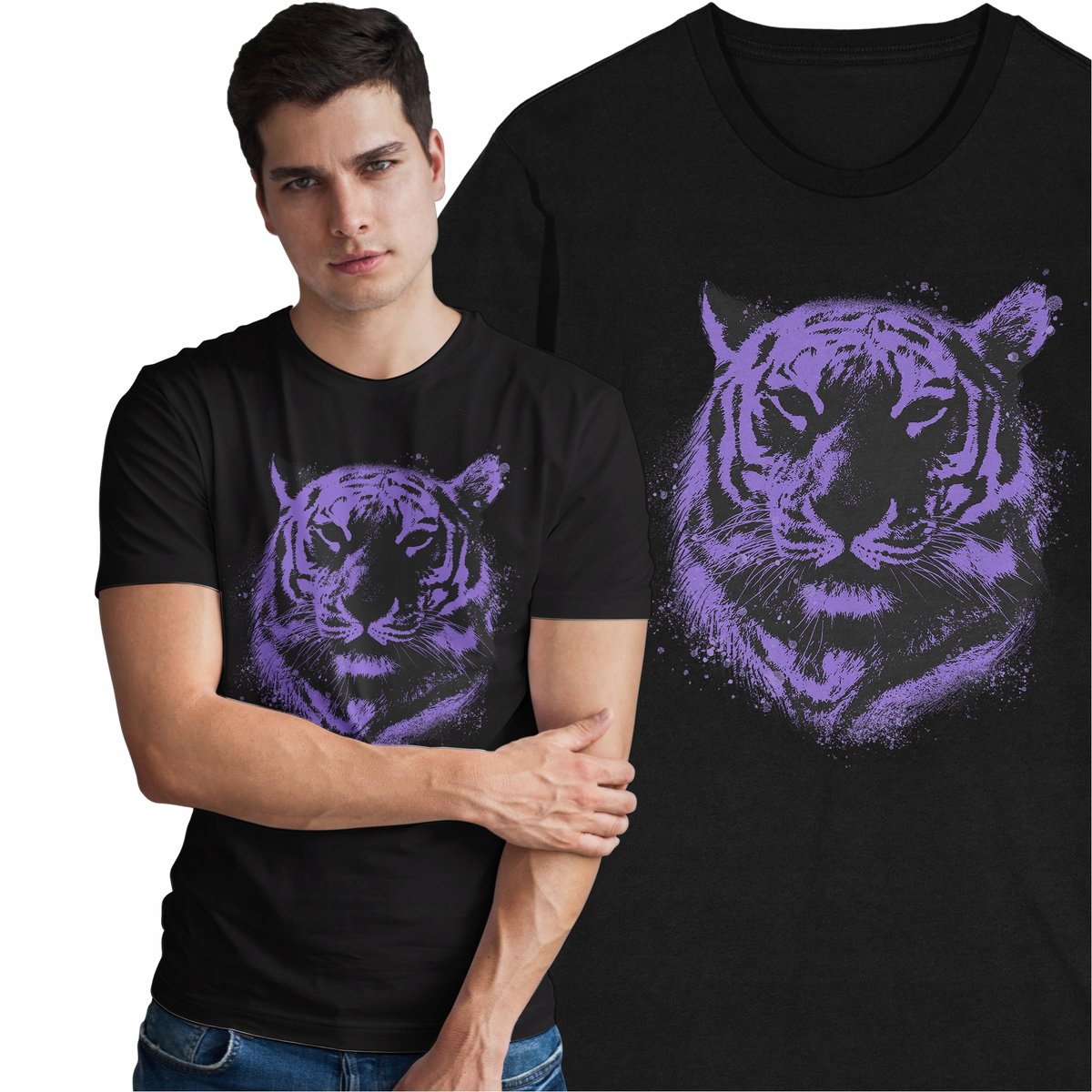 Koszulka Tygrys Zwierzęta Natura Środowisko Las Dżungla