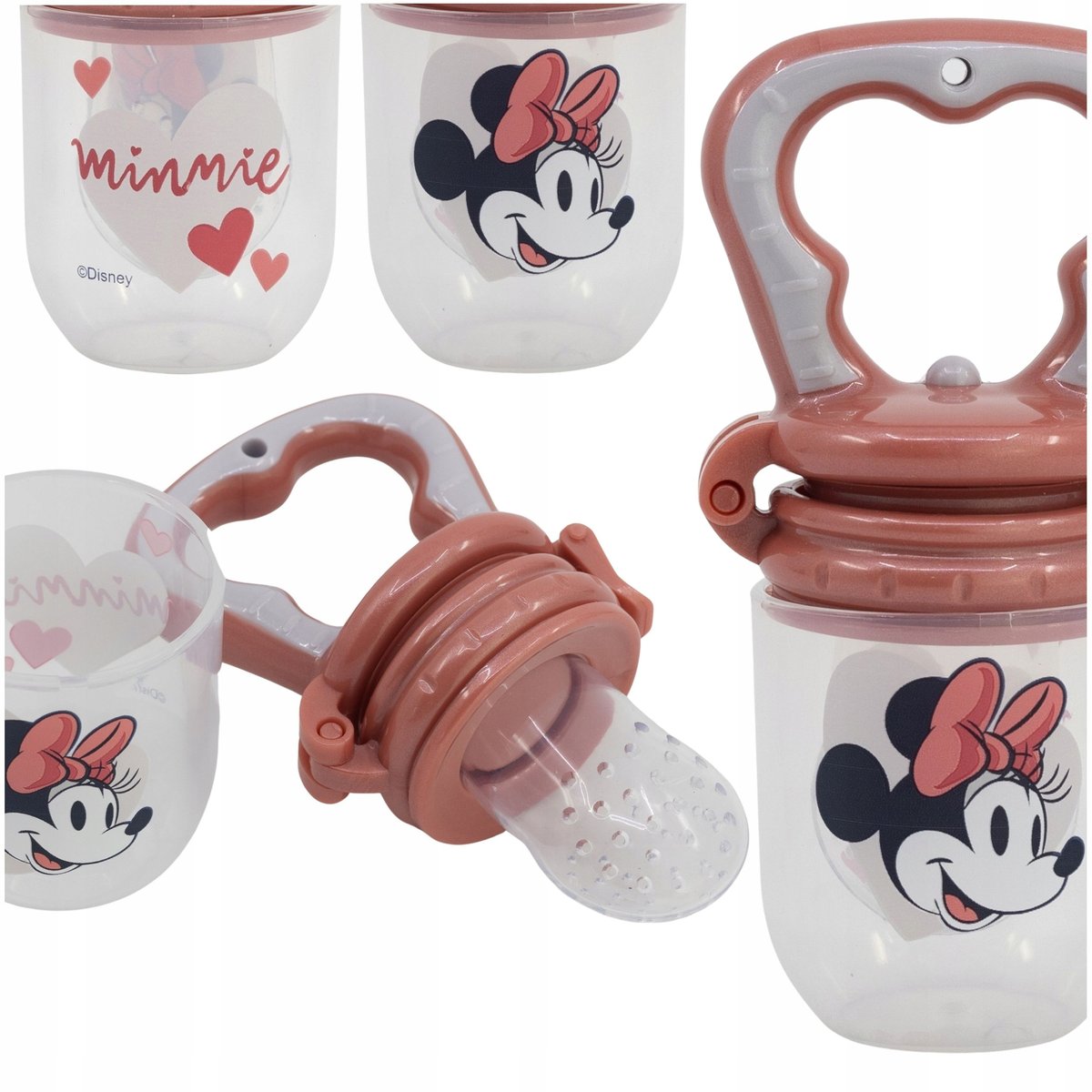 SMOCZEK DO PODAWANIA POKARMÓW, OWOCÓW GRYZAK MINNIE 10m+