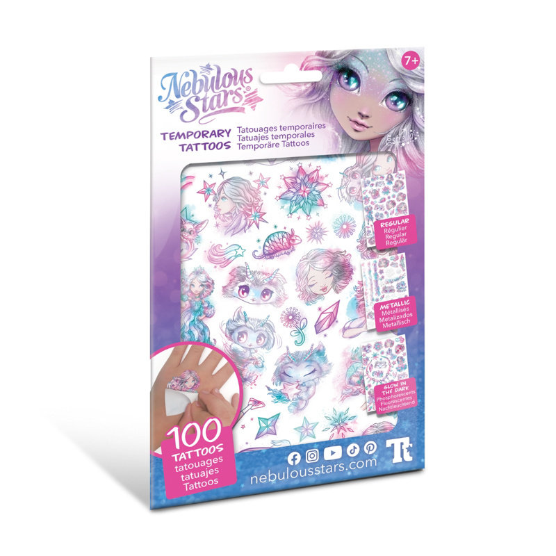 Tatuaże dla dzieci – 3 rodzaje Estrelia Nebulous Stars