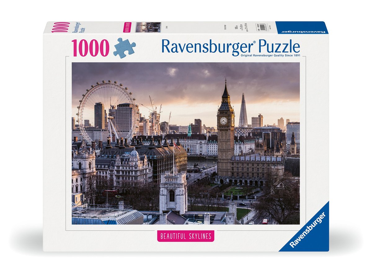 Puzzle 2D, Londyn, 1000 elementów