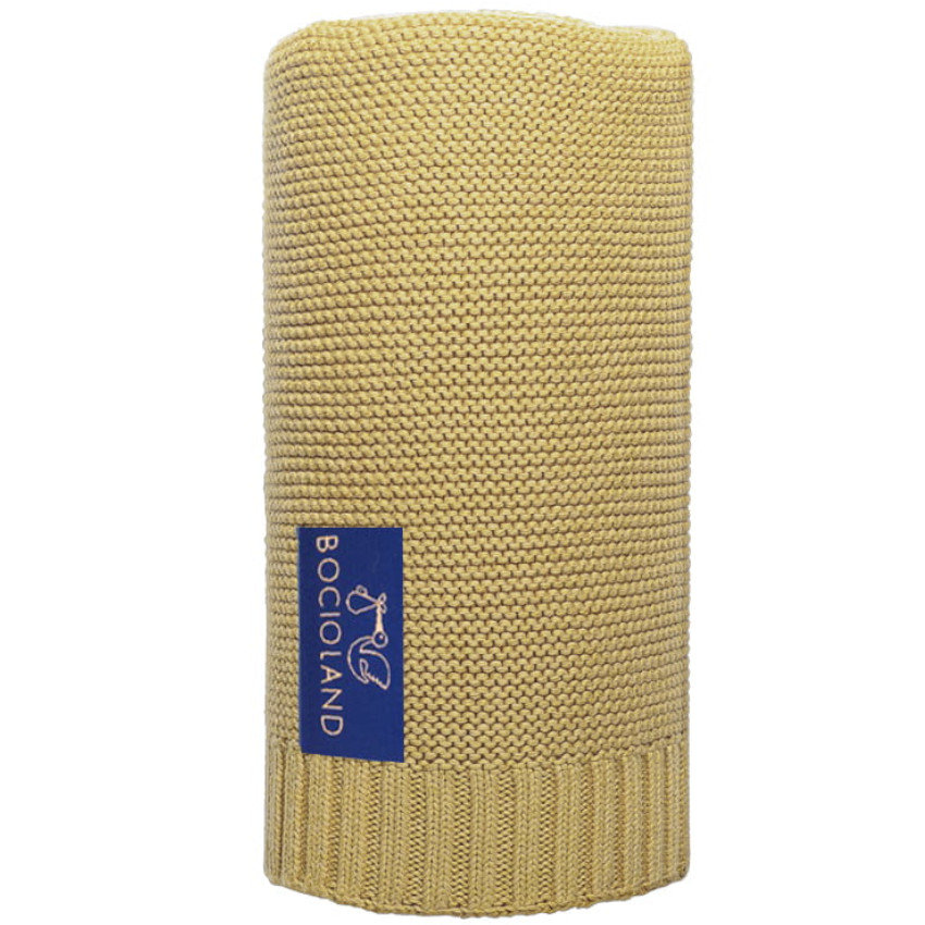 Kocyk bambusowo-bawełniany Paris 80x100 cm Gold / Bocioland