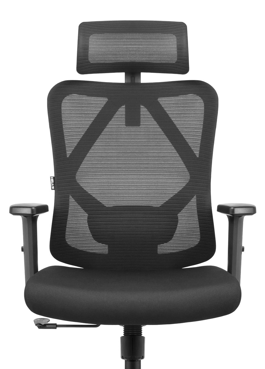 Fotel biurowy ergonomiczny obrotowy Hell's Chair HC- 1041 Czarny TKANINA