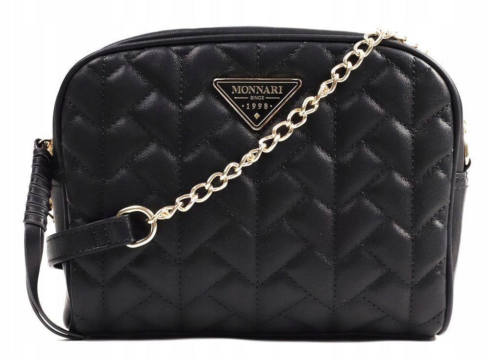 Torebka Listonoszka MONNARI Czarna CHANELKA LOGO