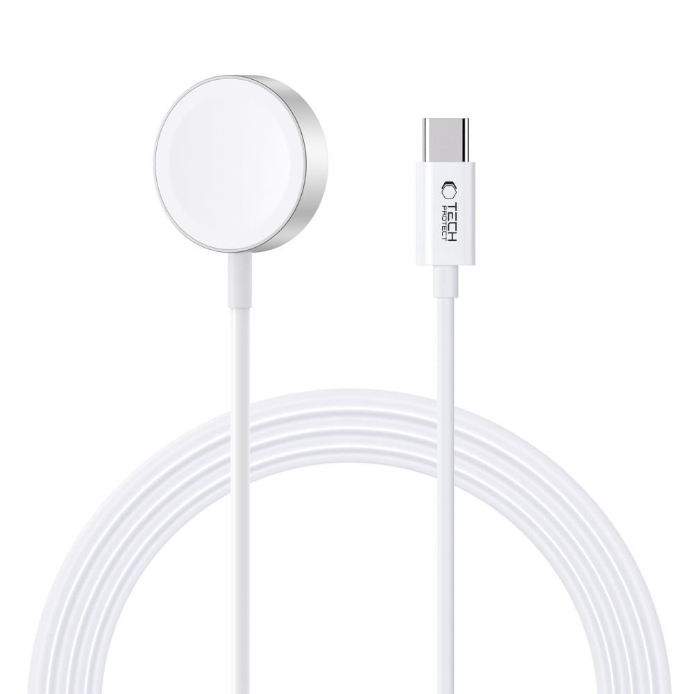 ULTRABOOST MAGNETIC CHARGING TYPE-C CABLE 120CM KABEL ŁADUJACY MAGNETYCZNY ŁADOWARKA DO APPLE WATCH 1/2/3/4/5/6/7/8/9/10/SE / ULTRA / ULTRA 2 - WHITE