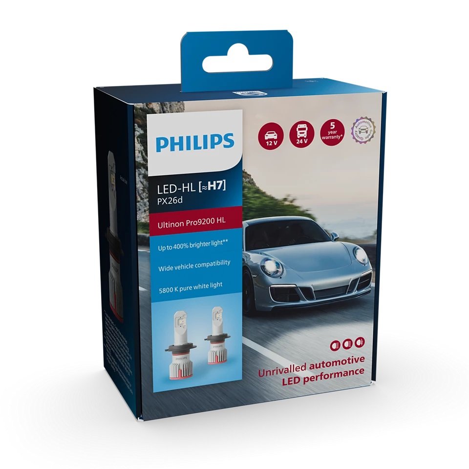 PHILIPS H7 LED ULTINON PRO9200 HL +400% 5800K 12-24V 2szt.