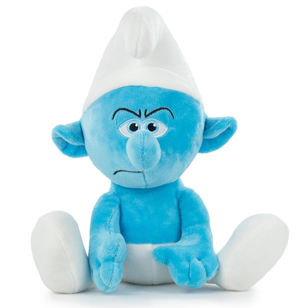 Smerfy Oryginalna Duża Maskotka Smerf Maruda 26 cm Pluszak Przytulanka