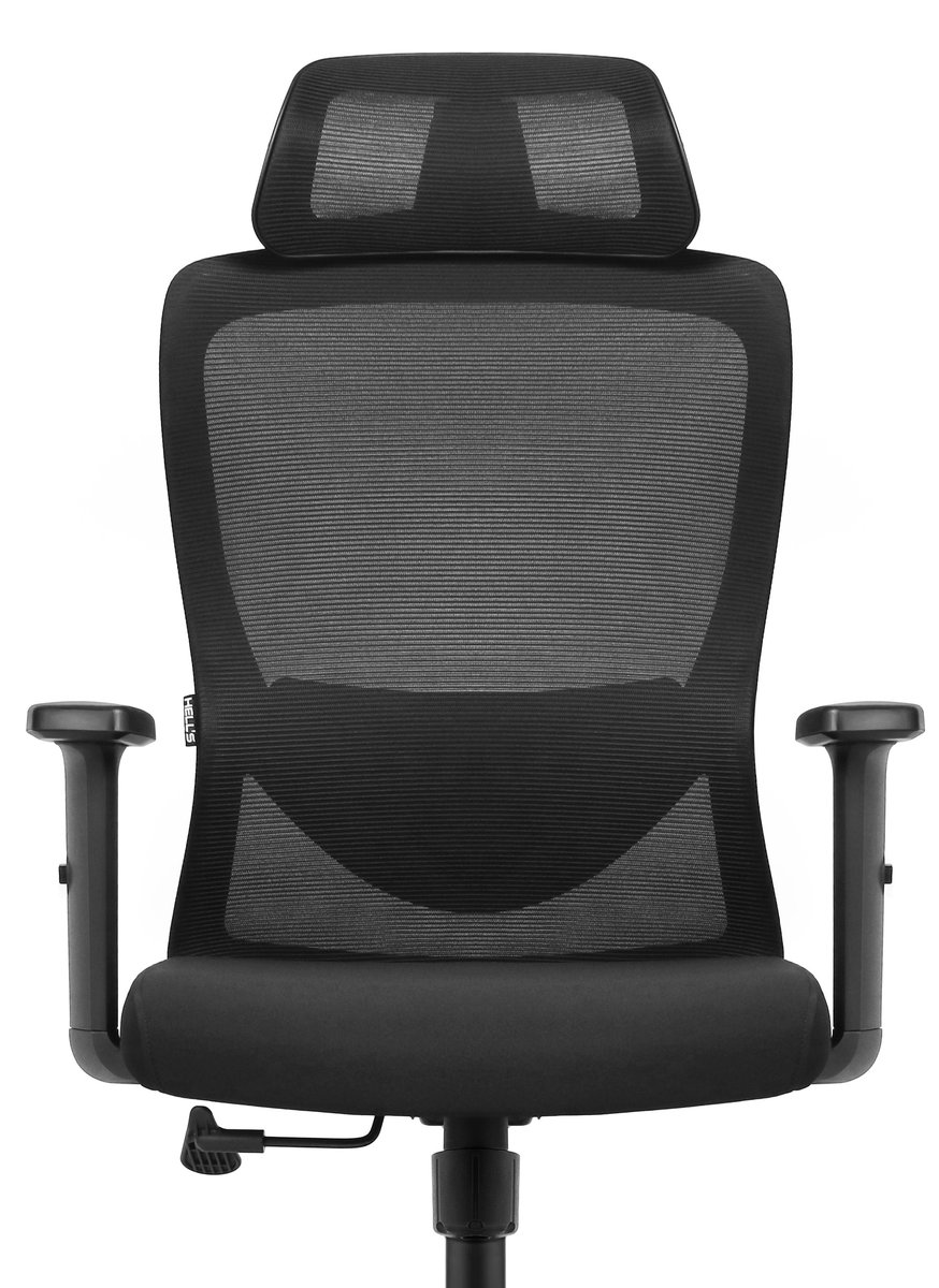 Fotel biurowy ergonomiczny obrotowy Hell's Chair HC- 1040 Czarny TKANINA