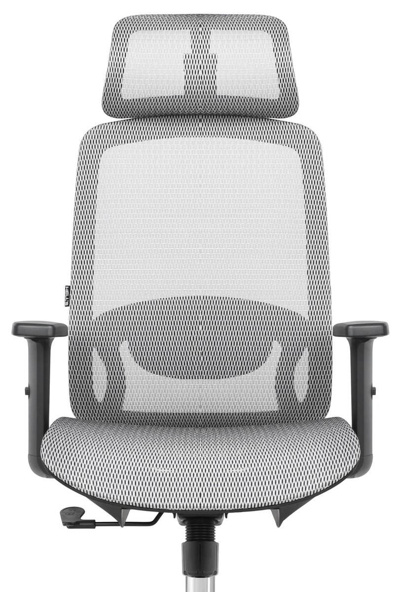 Fotel biurowy ergonomiczny obrotowy Hell's Chair HC- 1042 Szary Czarny TKANINA