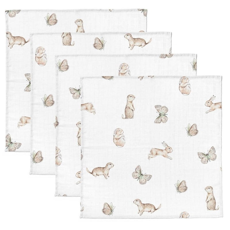 4-pack pieluszek muślinowych Dreamland 30x30, BabySteps