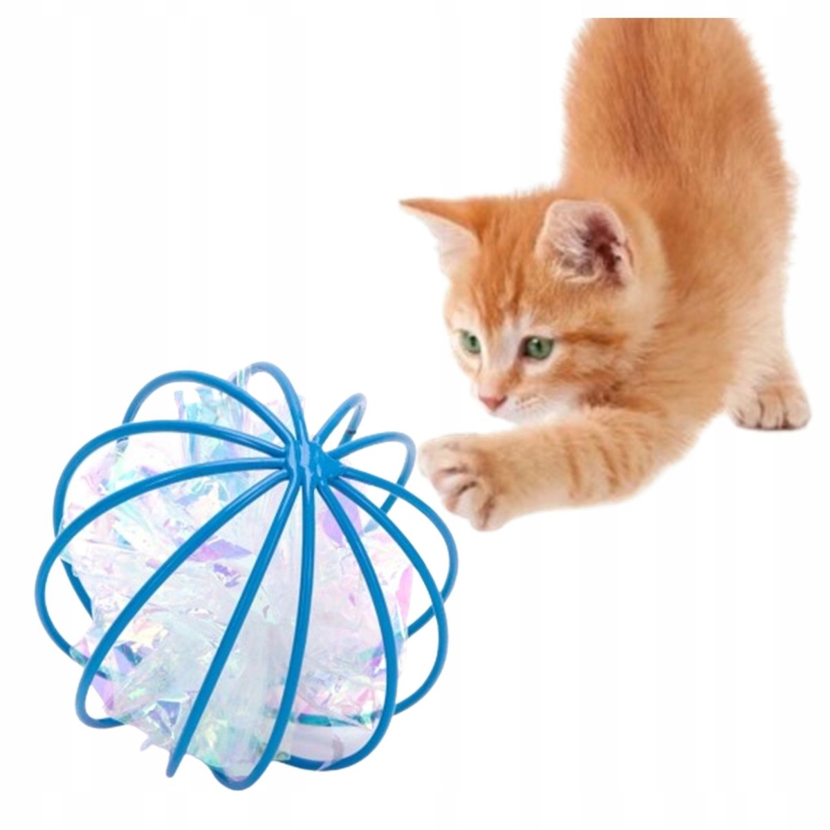 Zabawka dla kota Piłka z papierową kulką Nobleza 6 cm