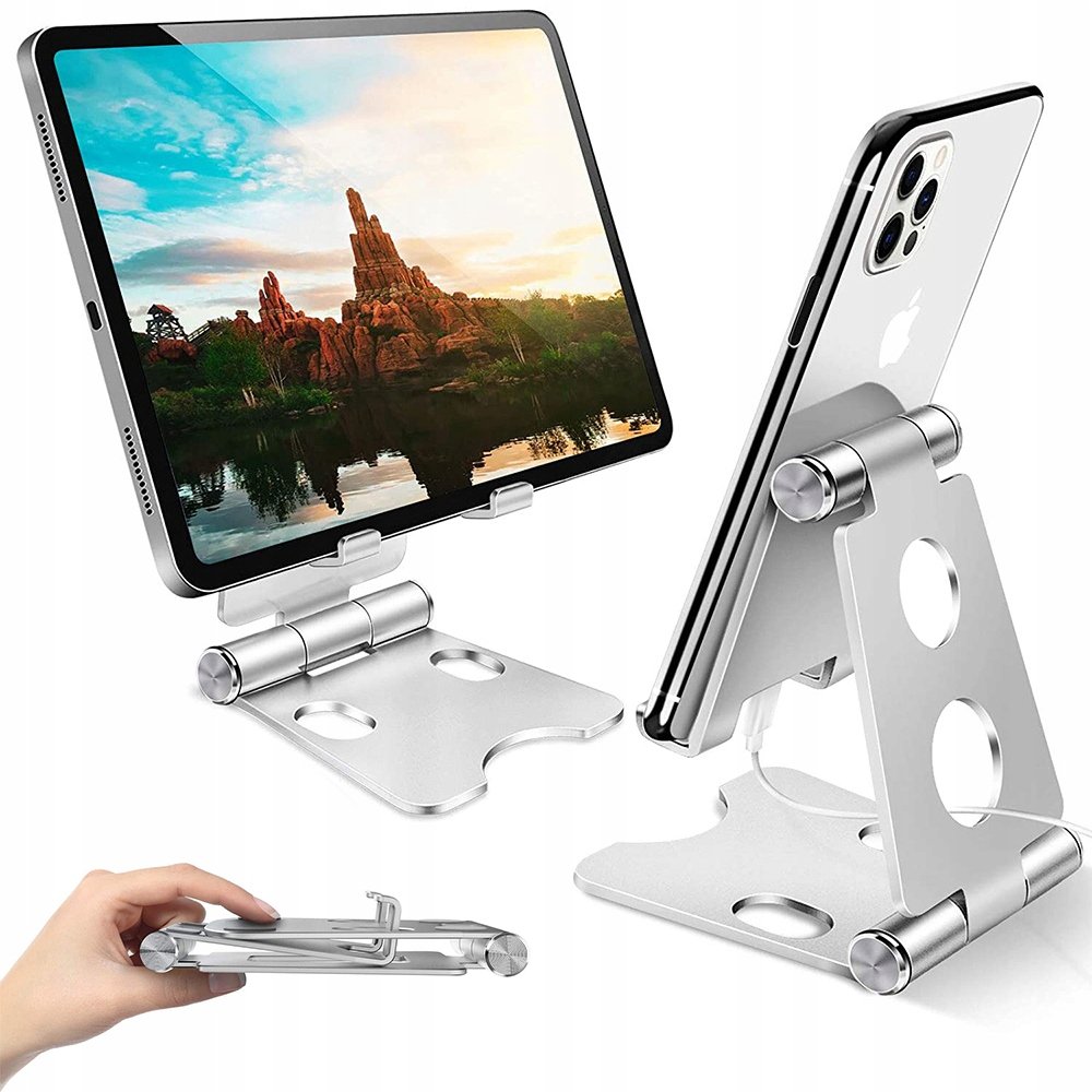 Podstawka Pod Na Telefon Tablet Uchwyt Stojak Metalowy Antypoślizgowy
