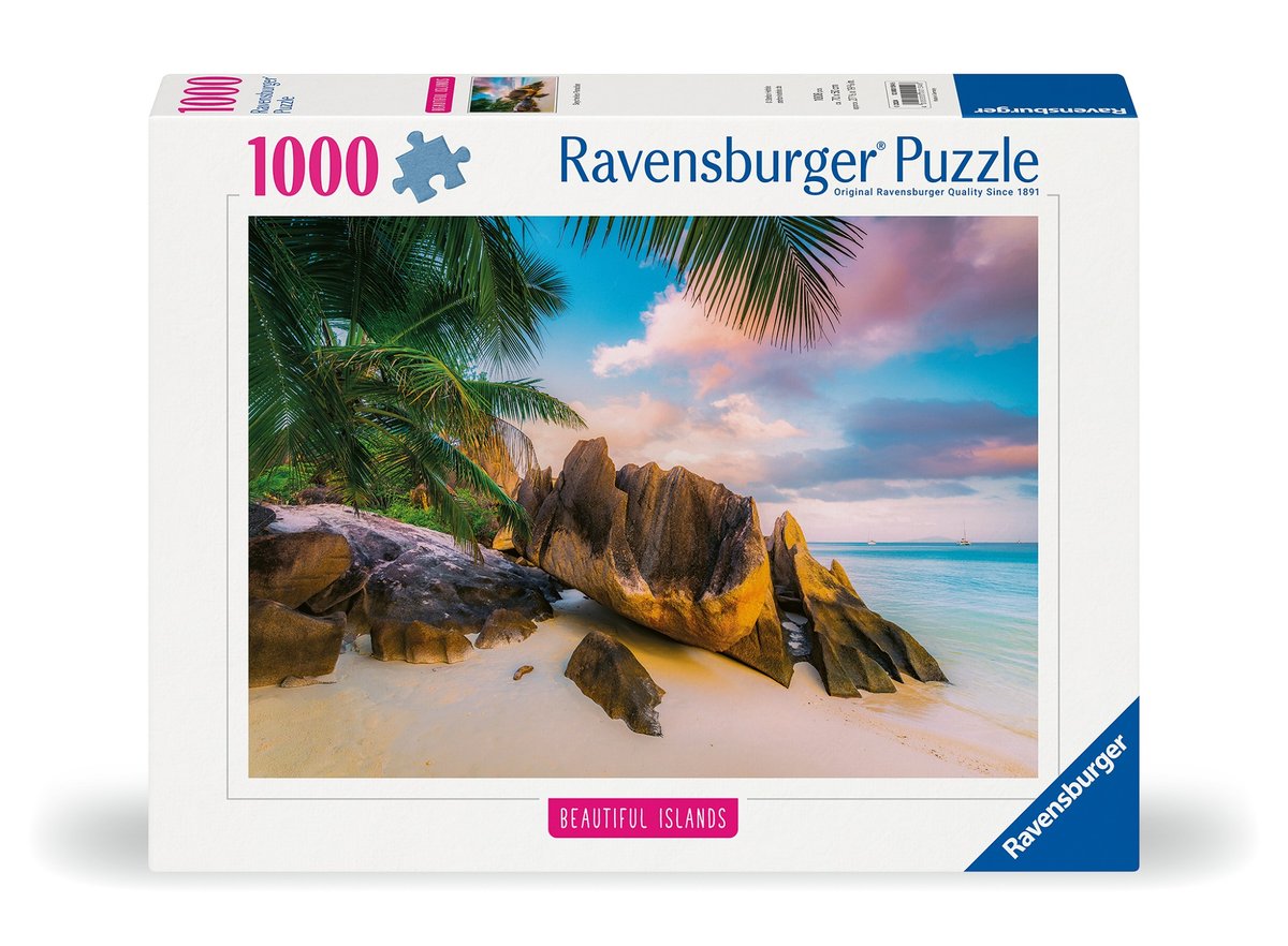 Puzzle 2D, Seszele, 1000 elementów