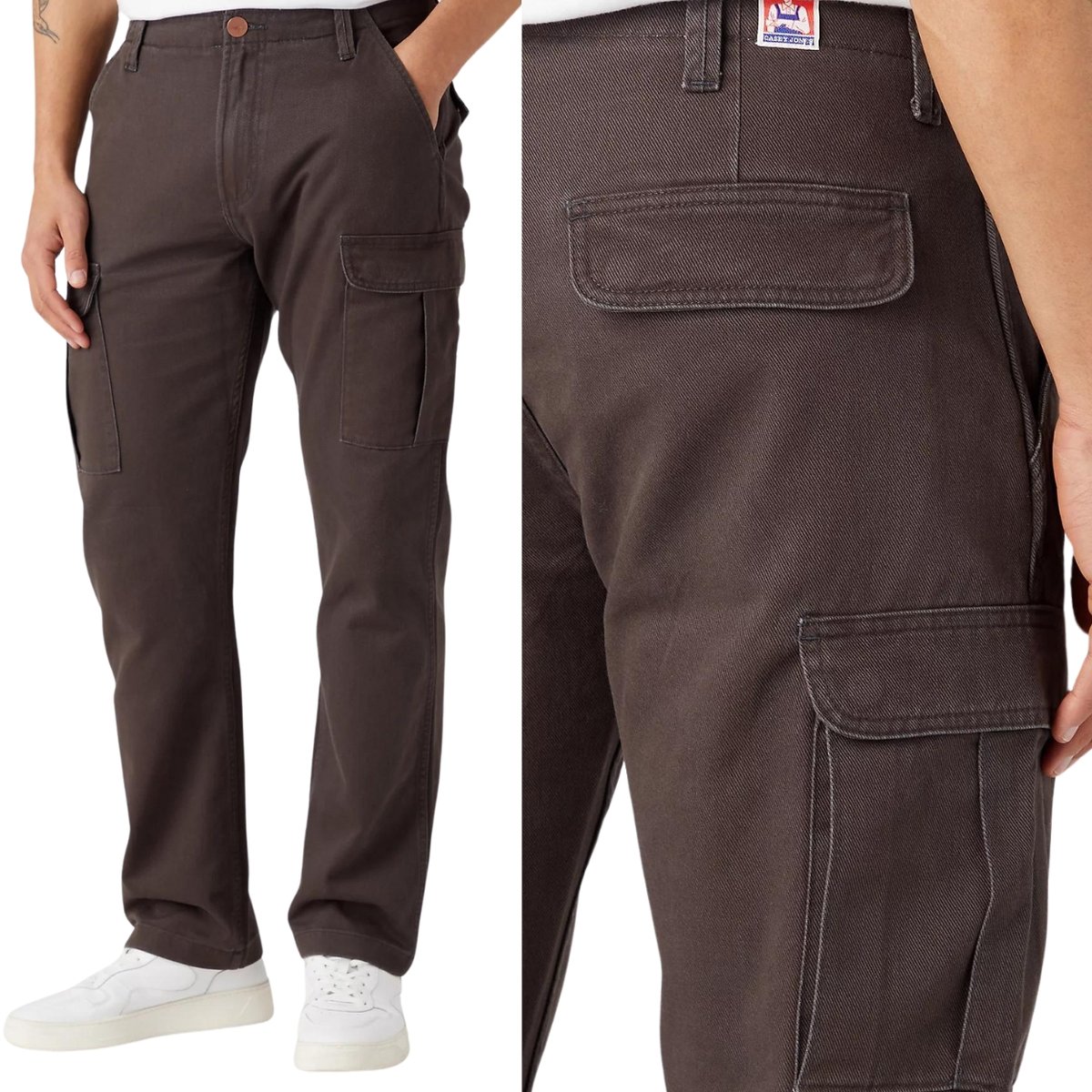 Wrangler CASEY JONES CARGO Phantom BR��ZOWE BOJ��WKI BEZ STRECZU W36 L32