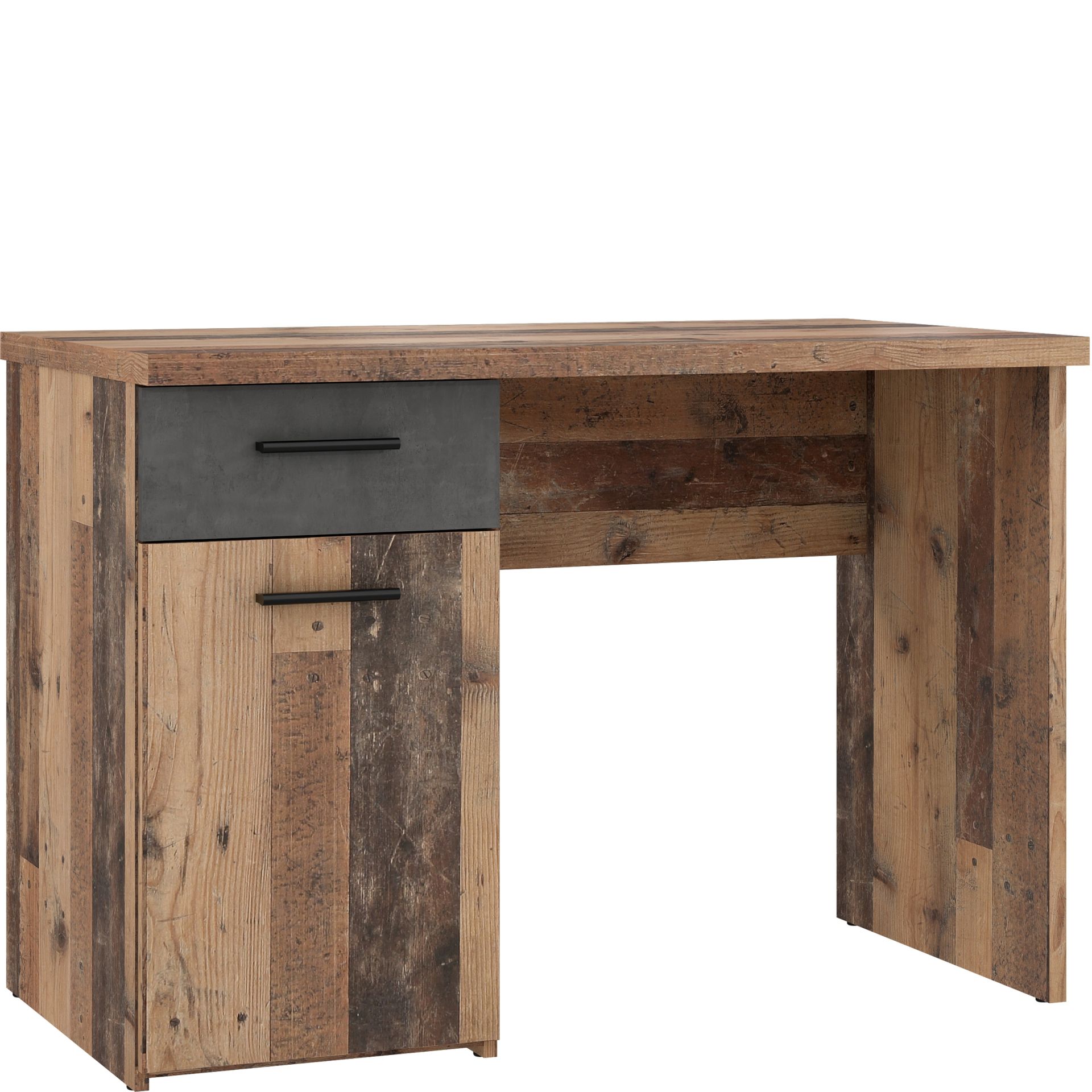 Biurko 110 cm z Szufladą WNB935-C754Old-Wood Vintage / Beton Ciemnoszary Winnie Forte Old-Wood Vintage, Beton Ciemnoszary
