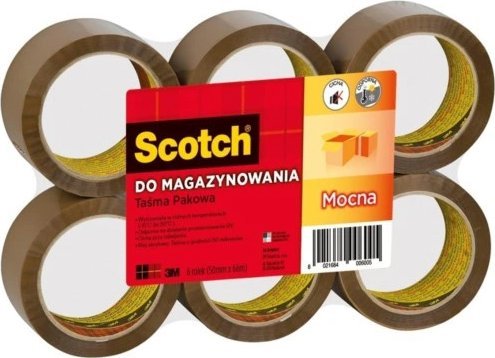 3M SCOTCH SCOTCH Taśma pakowa SCOTCH S5066F6 akrylowa 50mm 66m brązowa