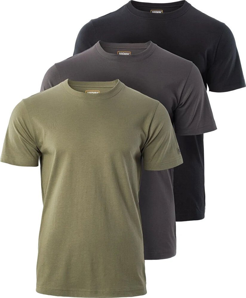 top Magnum KOSZULKA MAGNUM BASIC T-SHIRT 3-PACK OLIVINE/FORGED IRON/BLACK XXL