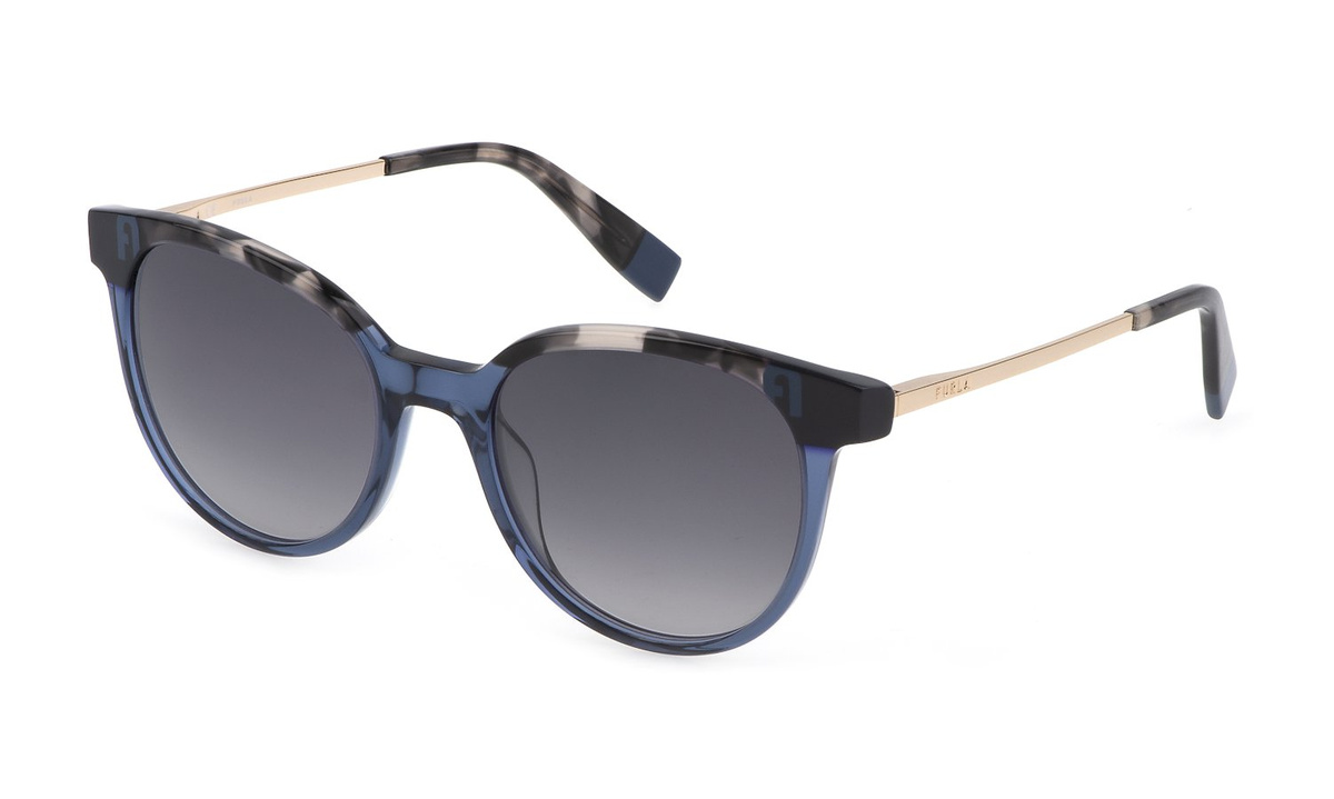 Okulary FURLA SFU602-53AGQX. Okulary przeciwsłoneczne, Kolor niebieski. Kobieta.