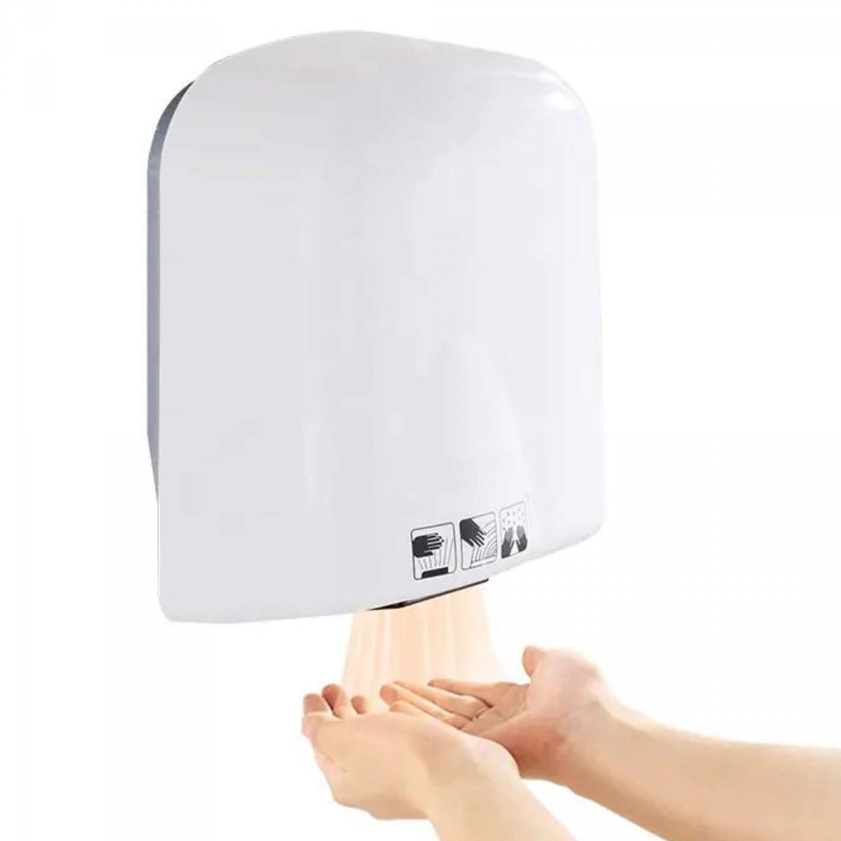 Naścienna Suszarka do Rąk 1650W z tworzywa ABS HS611 deClean