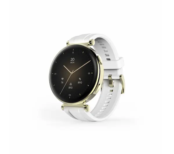 Hama Fit Watch 7000 Złota koperta z białym paskiem