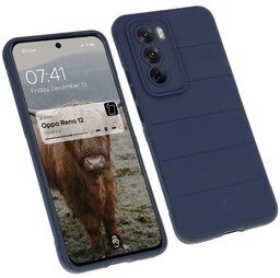 Bizon Pancerne etui Case Tur do Oppo Reno 12, granatowe