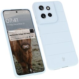 Bizon Pancerne etui Case Tur do Motorola Edge 50 Neo, jasnoniebieskie