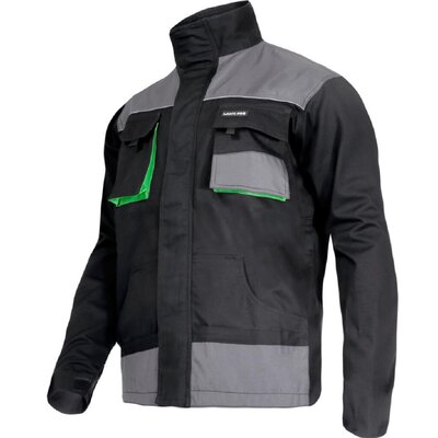 LAHTI PRO Bluza robocza czarno-zielona 100% Bawełna rozmiar S L4040748 LPL4040748