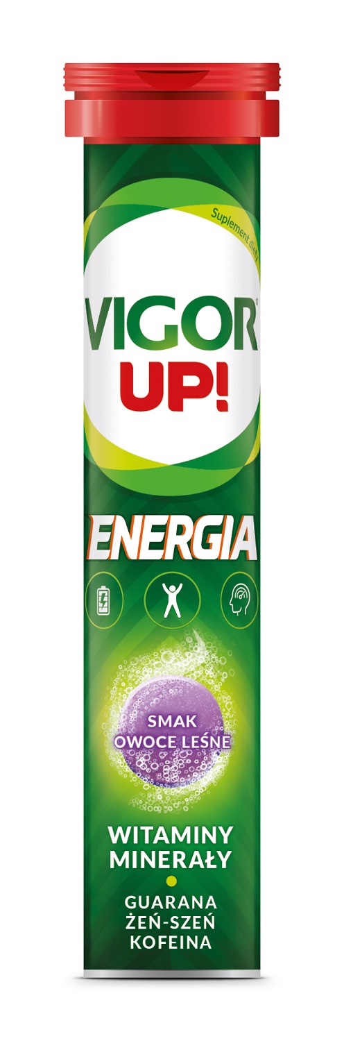 Vigor Up! Energia Tabletki musujące, Smak owoce leśne