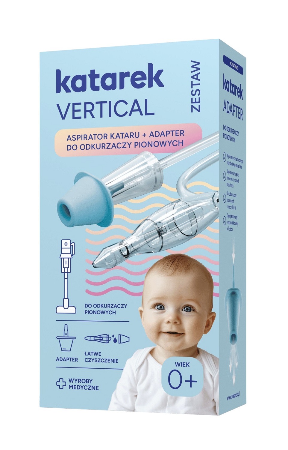 Katarek Vertical Zestaw Aspirator kataru + Adapter do odkurzaczy pionowych