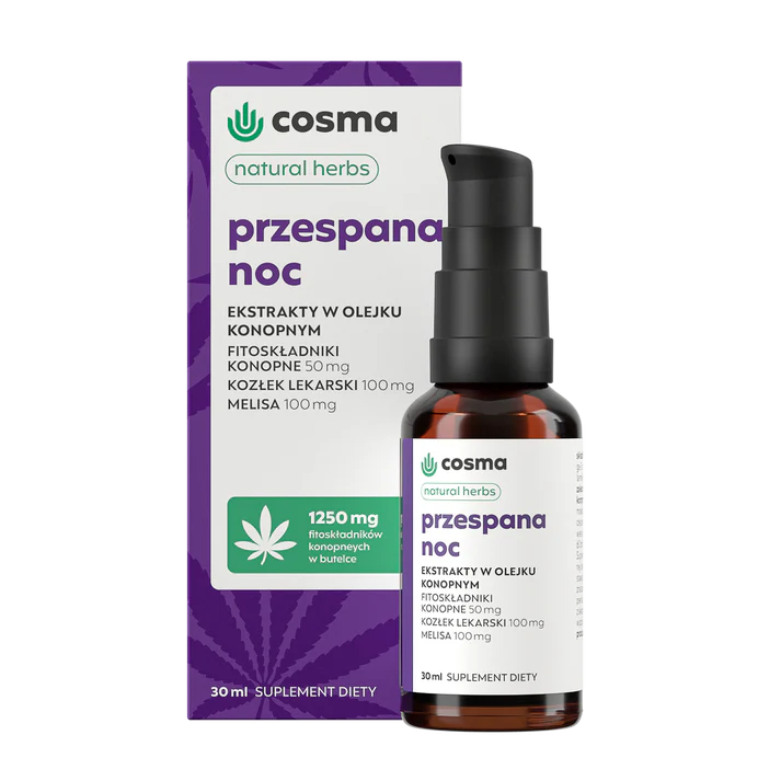 Cosma Cannabis Przespana Noc Natural Herbs Olejek