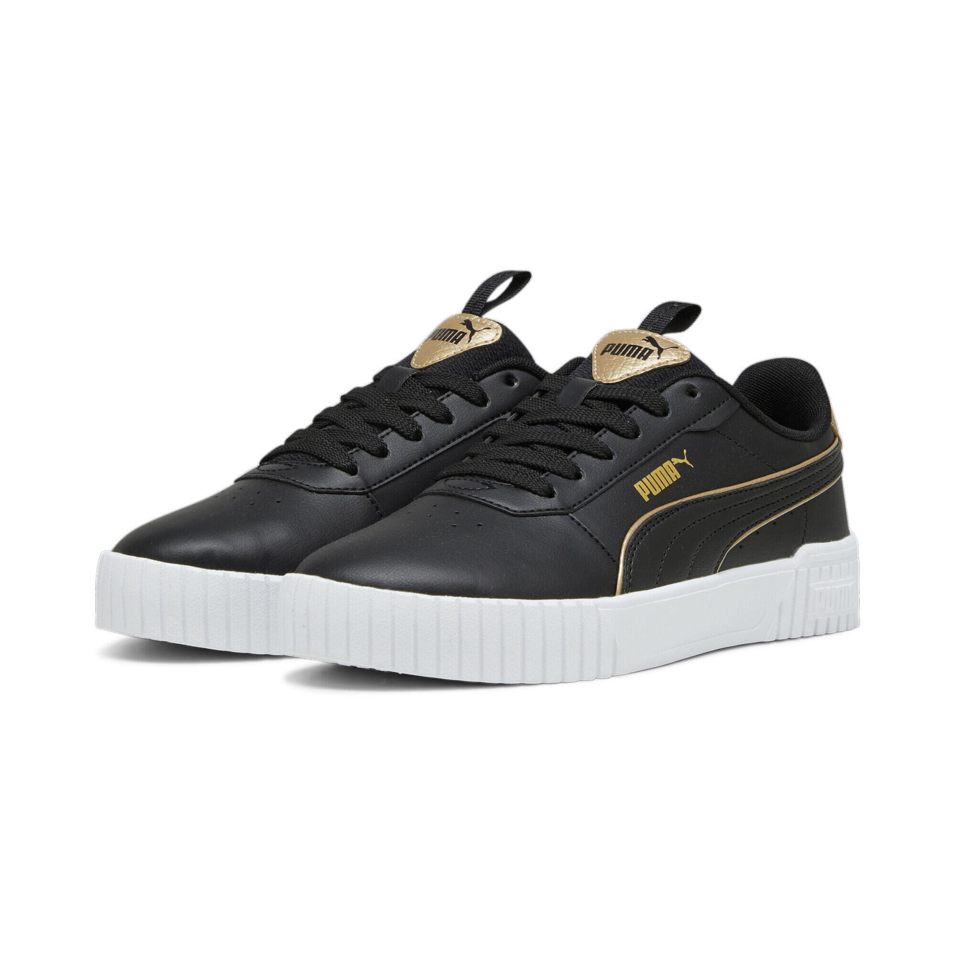 Damskie sneakersy Carina 2.0 Pop Up Metallics PUMA Black Gold White