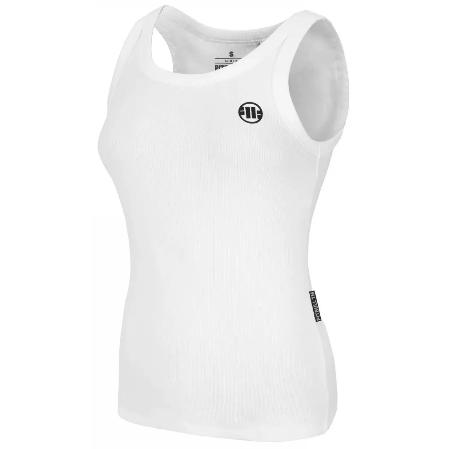 Tank Top damski Pit Bull Heavy Weight 240 Rib Layla '25 - Biały  S (34)