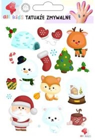 Tatuaże zmywalne dla dzieci Boże Narodzenie 5
