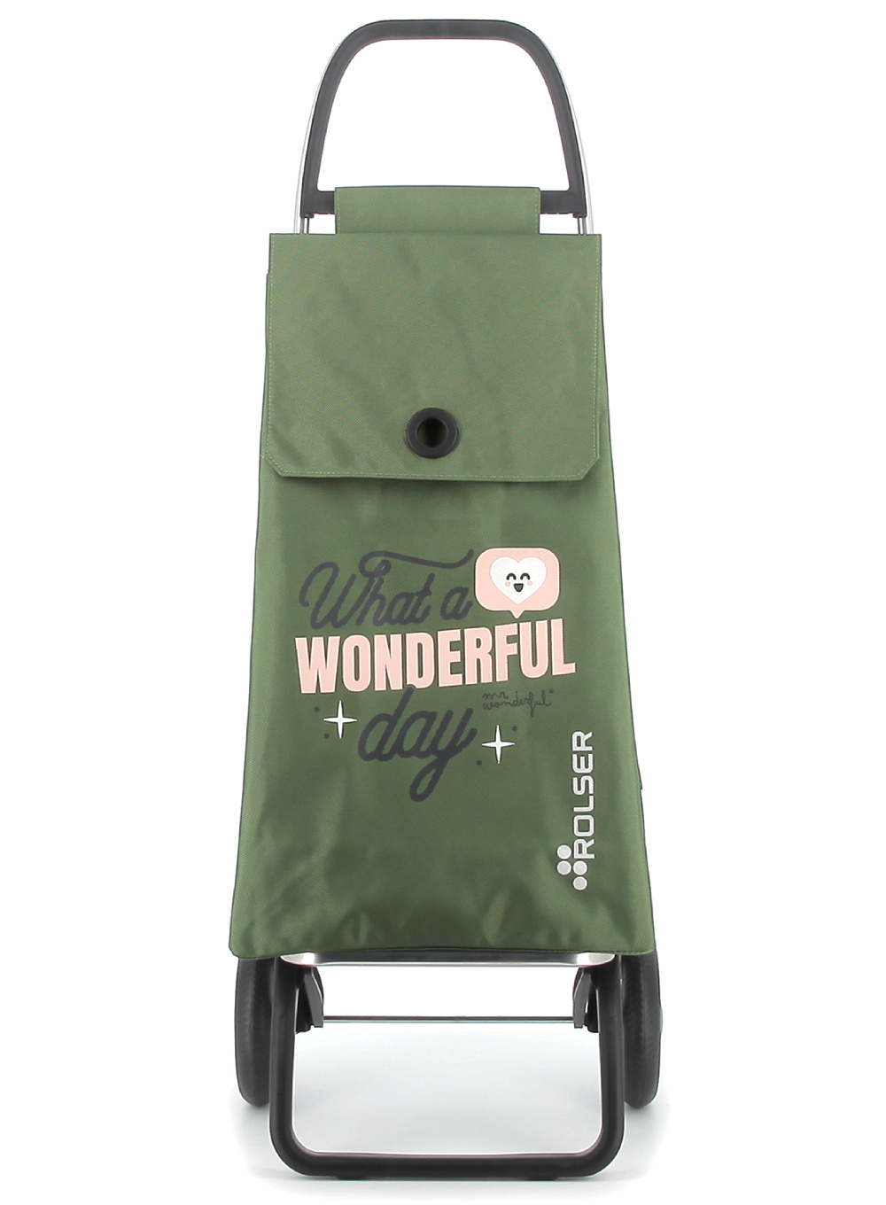 Wózek na zakupy 2 kołowy Rolser Akanto Mr. Wonderful - khaki / wonderful day