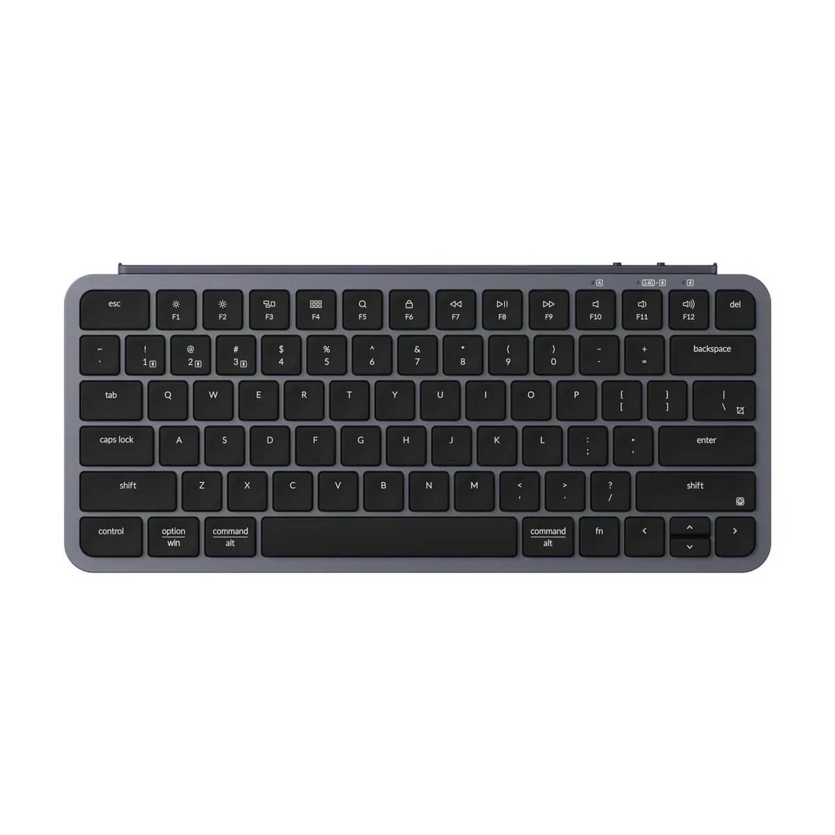 Keychron B1 PRO niskoprofilowa bezprzewodowa klawiatura membranowa - Gwiezdna Szarość (Space Gray)