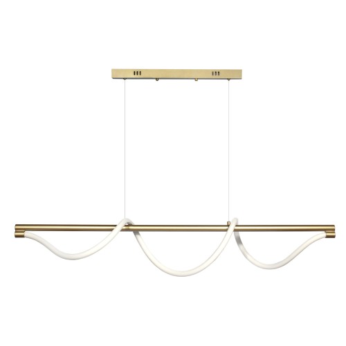 Serpente lampa wisząca z pilotem LED/55W złota