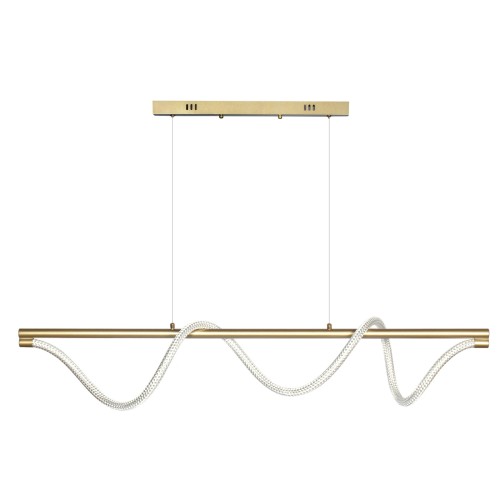 Serpente 2 lampa wisząca z pilotem LED/55W złota