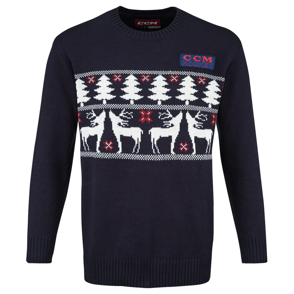 Sweter męski CCM Holiday Ugly Sweather Navy XXL