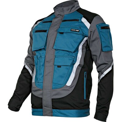 LAHTI PRO BLUZA OCHRONNA CZARNO-SZARO-TURKUSOWA Z PASAMI ODBL. XL